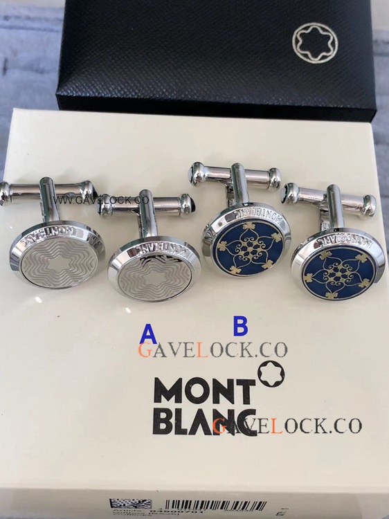 High Quality Mont blanc Cufflinks Silver for Sale